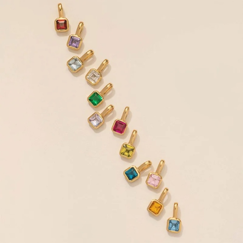 Elegant Multicolor Gemstone Pendant charms